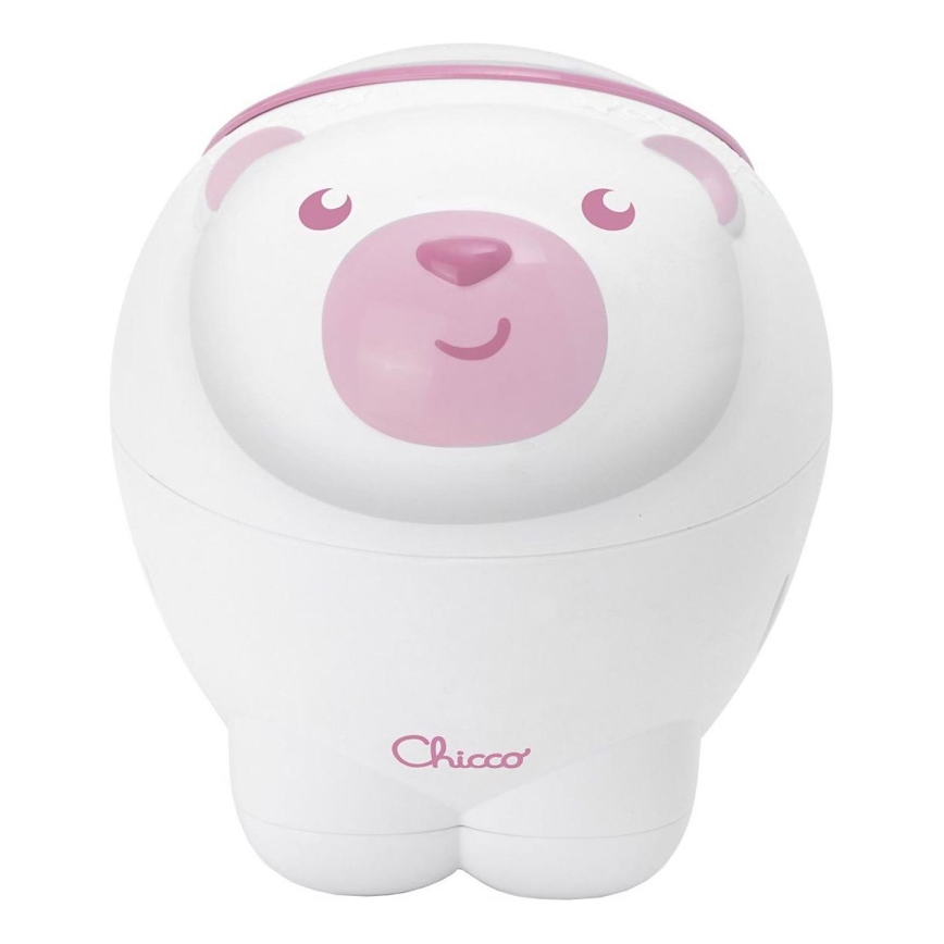 Chicco - Дитячий проектор 2в1 POLAR BEAR 3xAA рожевий