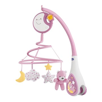 Chicco - Мобіль на ліжечко з мелодією 3в1 NEXT2DREAMS 3xAA рожевий