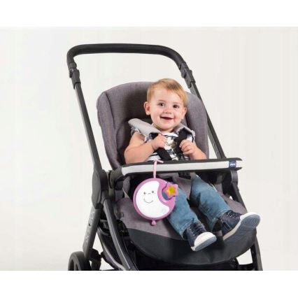 Chicco - Музыкальный мобиль на детскую кроватку 3в1 NEXT2DREAMS 3xAA розовый
