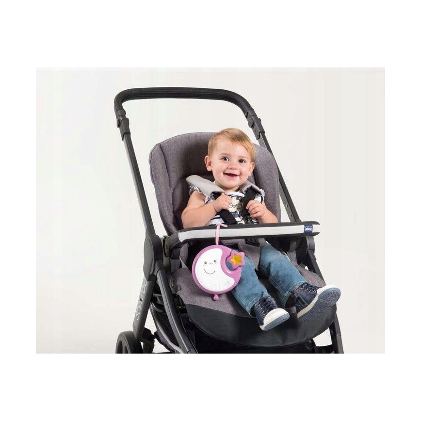 Chicco - Музыкальный мобиль на детскую кроватку 3в1 NEXT2DREAMS 3xAA розовый