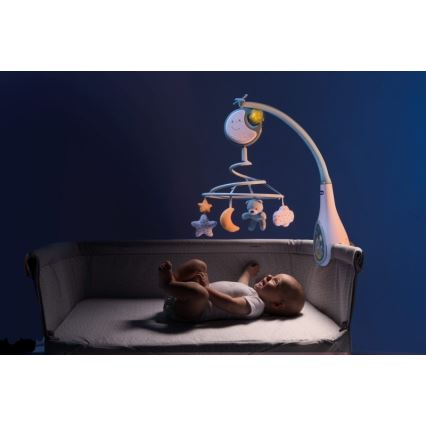 Chicco - Музыкальный мобиль на детскую кроватку 3в1 NEXT2DREAMS 3xAA синий