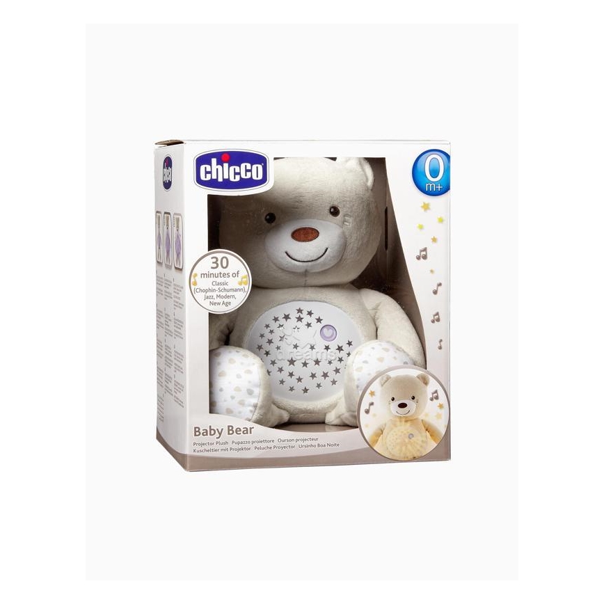 Chicco - Музыкальный проектор BABY BEAR 3xAAA бежевый
