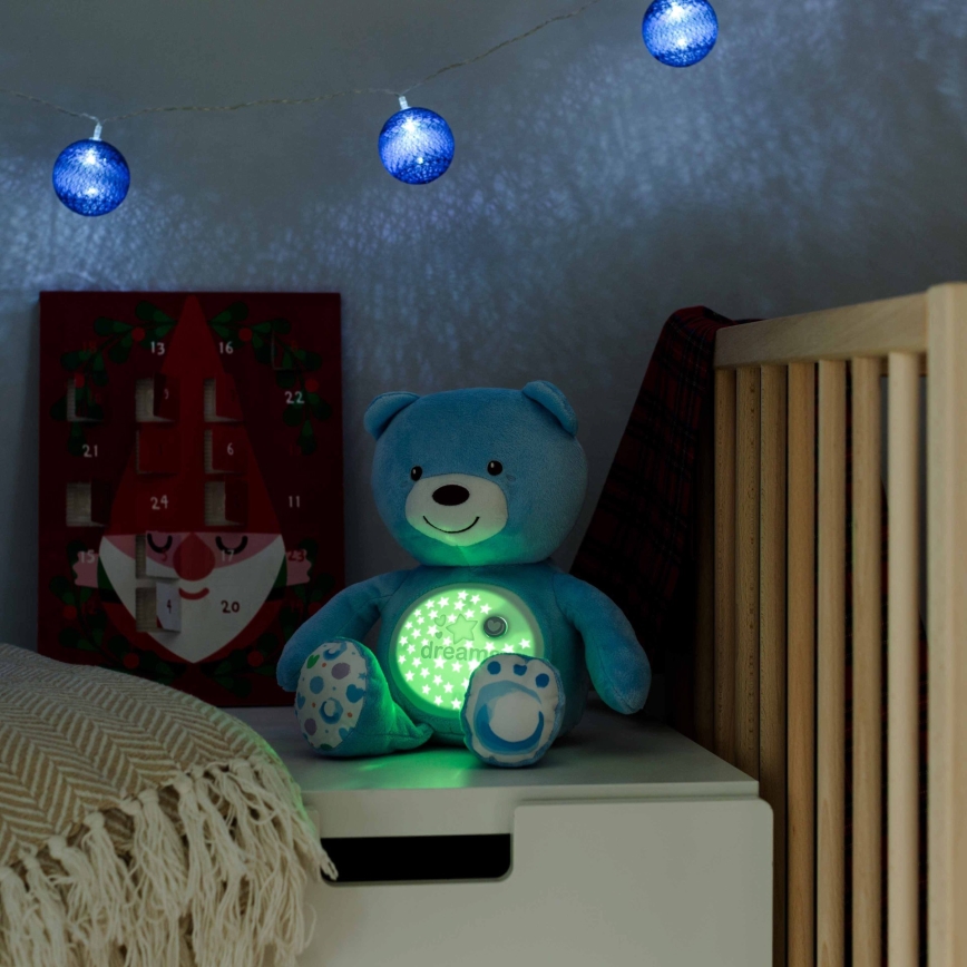 Chicco - Музыкальный проектор BABY BEAR 3xAAA синий