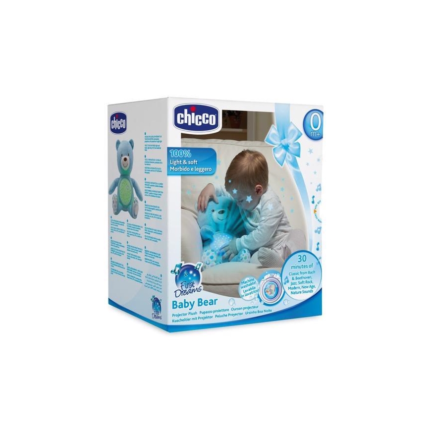 Chicco - Музыкальный проектор BABY BEAR 3xAAA синий