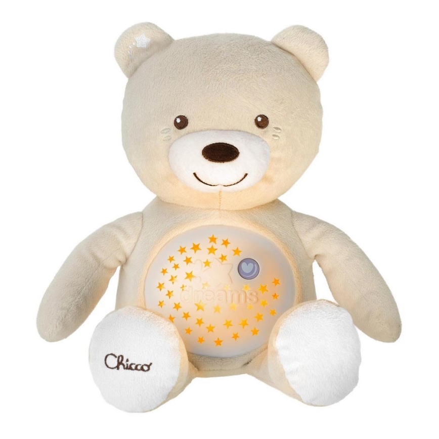 Chicco - Проектор з мелодією BABY BEAR 3xAAA бежевий