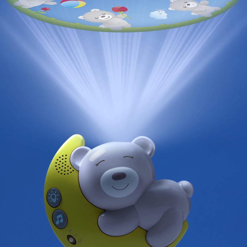 Chicco - Проєктор над ліжечком з мелодією 3в1 NEXT2MOON 3xAA сірий