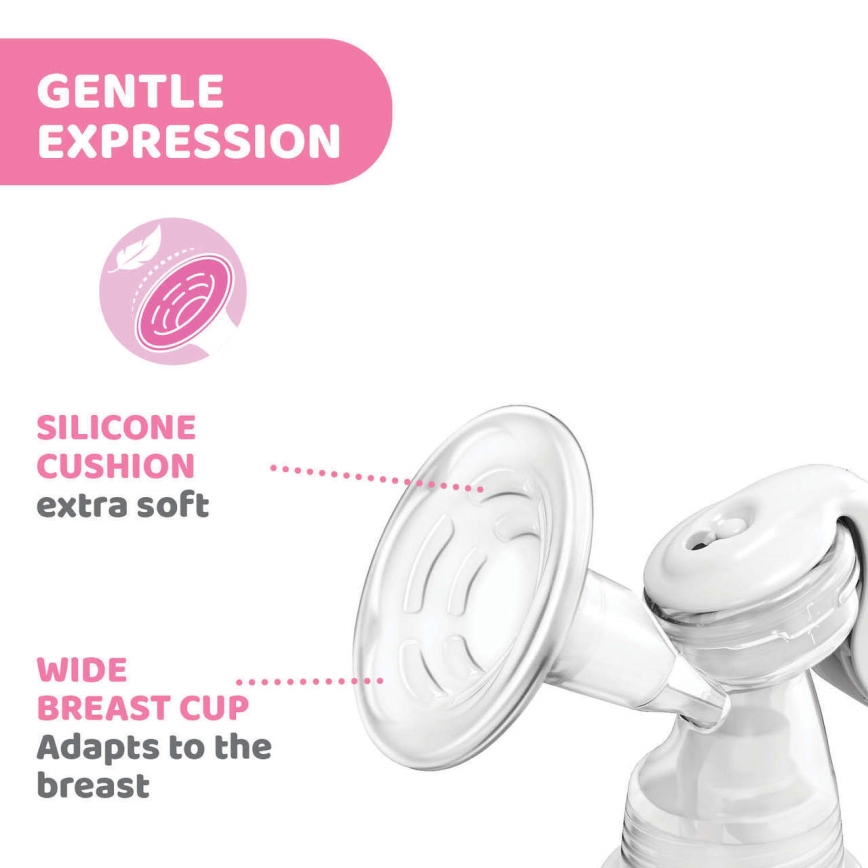 Chicco - Ручний молоковідсмоктувач для грудного молока Natural Feeling
