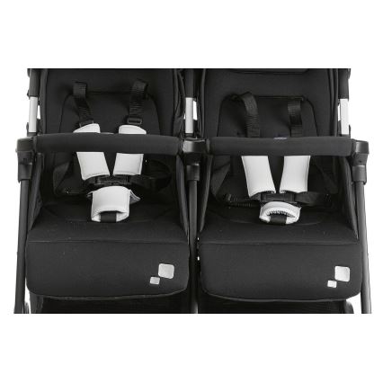 Chicco - Спортивна дитяча коляска для двійні OHLALA TWIN Black Night чорний