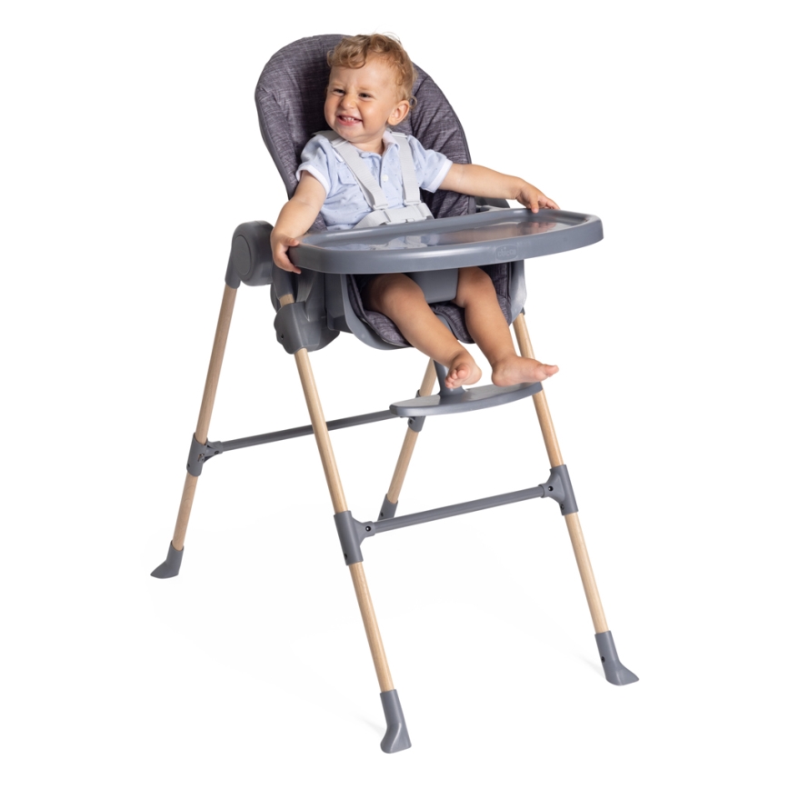 Chicco - Стільчик для годування Polly Essential - сірий