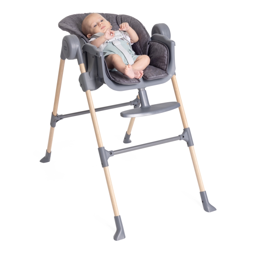 Chicco - Стільчик для годування Polly Essential - сірий