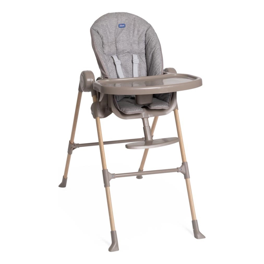 Chicco - Стільчик для годування Polly Essential - сірий/коричневий