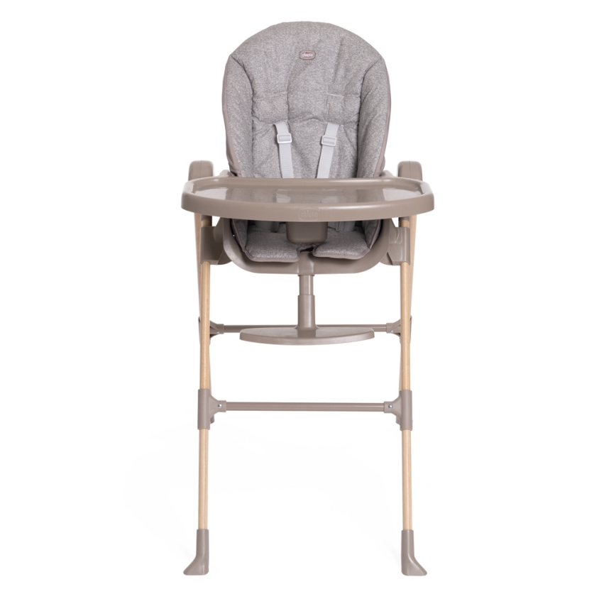Chicco - Стільчик для годування Polly Essential - сірий/коричневий