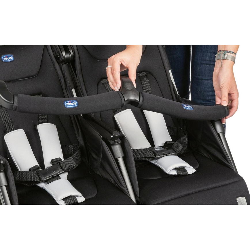 Chicco - Коляска для близнецов OHLALA TWIN Black Night черный