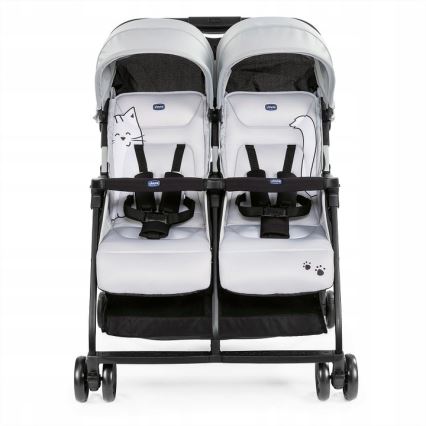 Chicco - Коляска для близнецов OHLALA TWIN Silver Cat серебристый