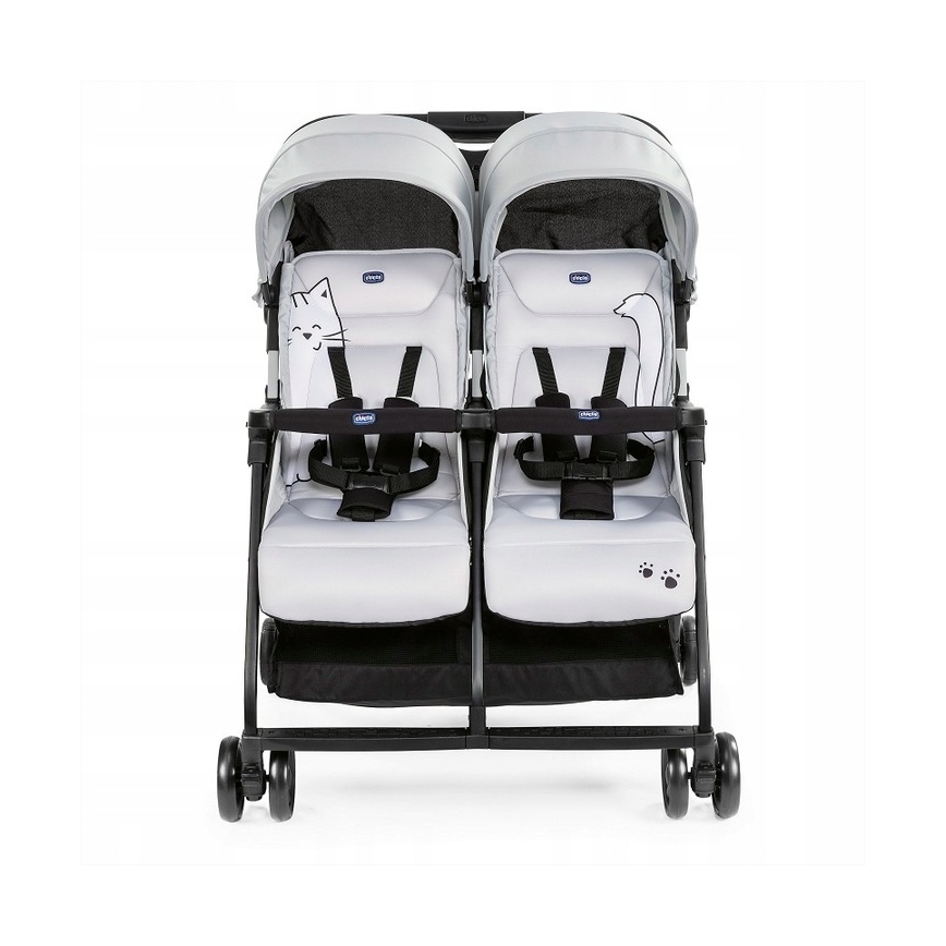 Chicco - Коляска для близнецов OHLALA TWIN Silver Cat серебристый