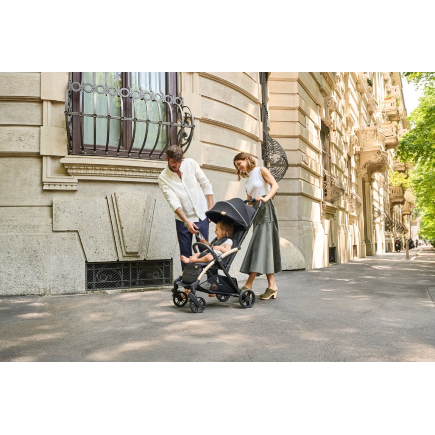 Chicco - Коляска GOODY XPLUS Black Re_Lux Eco+ + толокар ALL AROUND