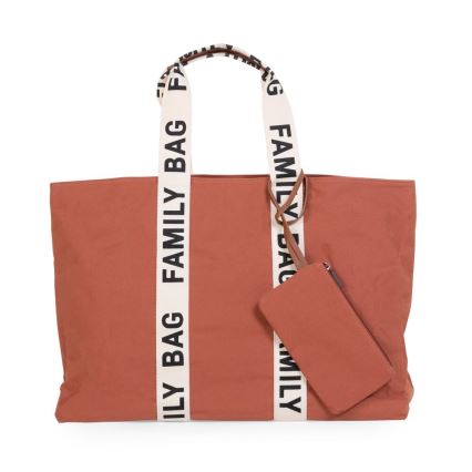 Childhome - Дорожня сумка FAMILY BAG CANVAS помаранчевий