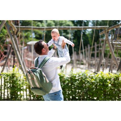 Childhome - Рюкзак для пеленания FAMILY CLUB зеленый