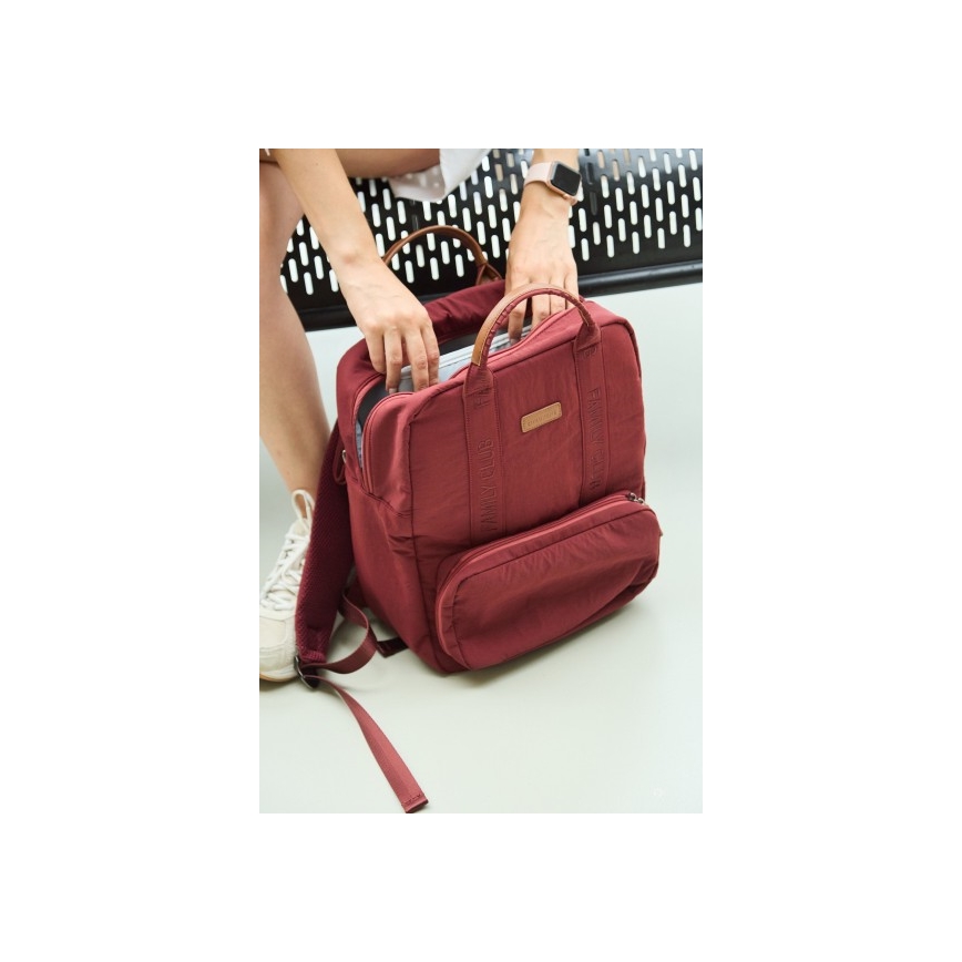 Childhome - Рюкзак для сповивання FAMILY CLUB червоний