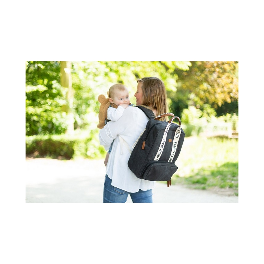 Childhome - Рюкзак для сповивання FAMILY CLUB чорний