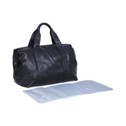 Childhome - Сумка для сповивання MOMMY BAG LEATHER чорний