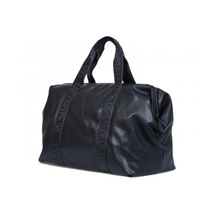 Childhome - Сумка для сповивання MOMMY BAG LEATHER чорний