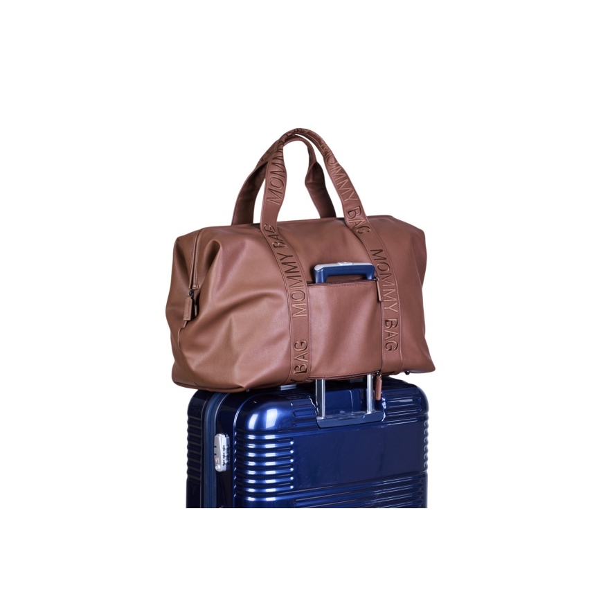 Childhome - Сумка для сповивання MOMMY BAG LEATHER коричневий