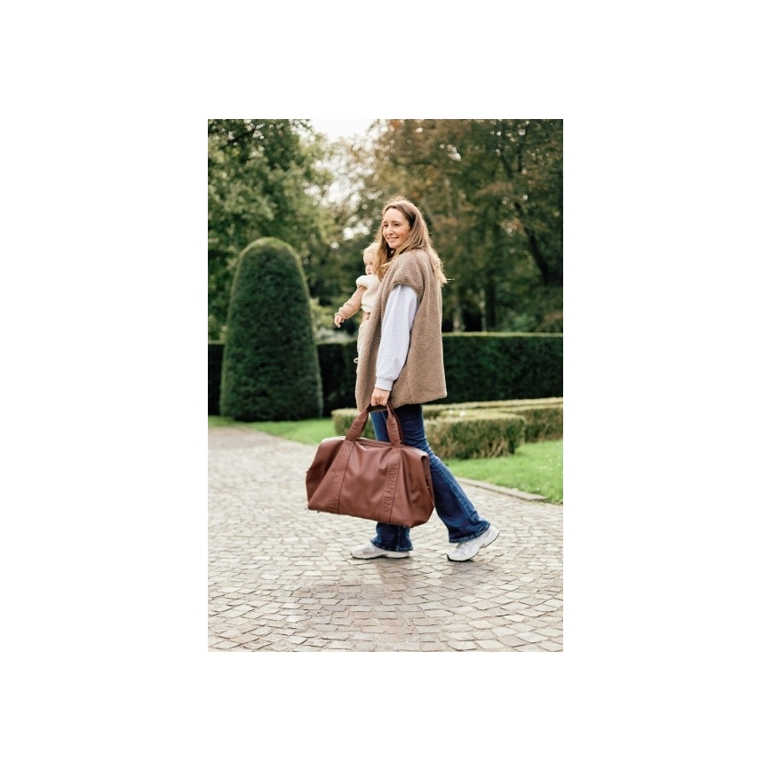Childhome - Сумка для сповивання MOMMY BAG LEATHER коричневий