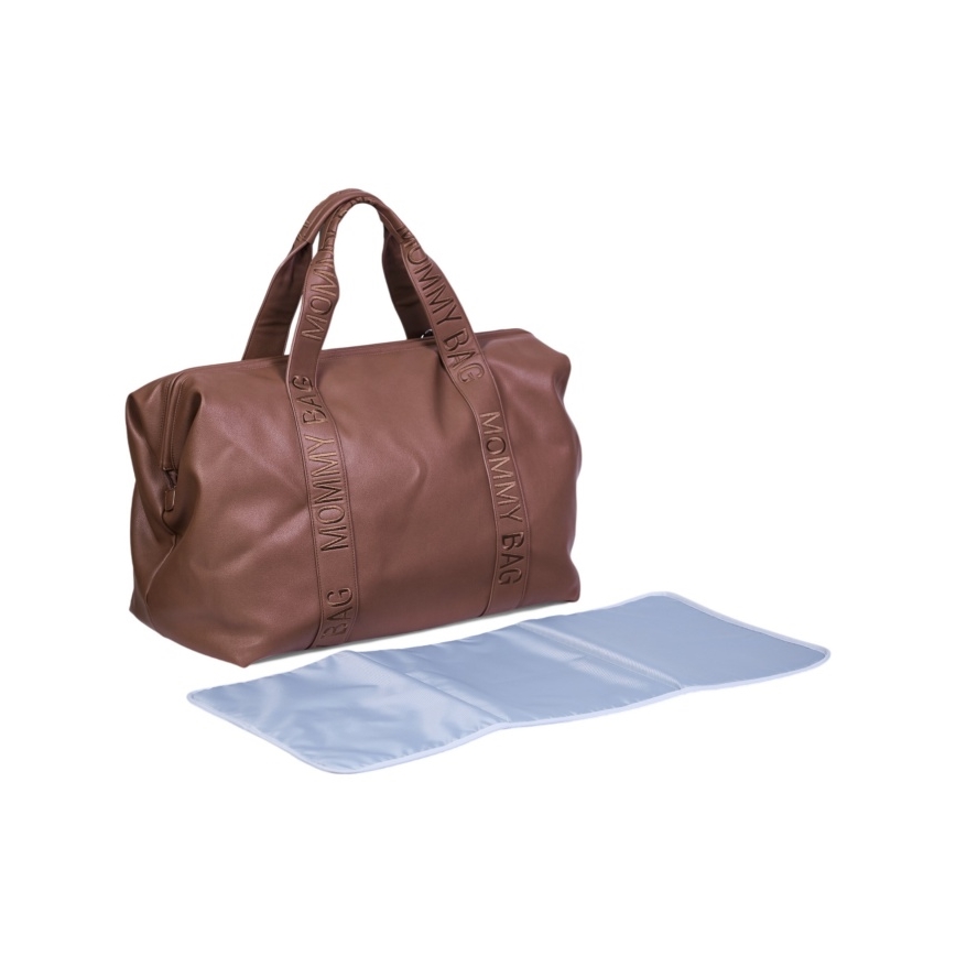 Childhome - Сумка для сповивання MOMMY BAG LEATHER коричневий