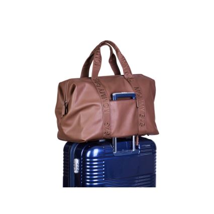 Childhome - Сумка для сповивання MOMMY BAG LEATHER коричневий