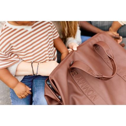 Childhome - Сумка для сповивання MOMMY BAG LEATHER коричневий