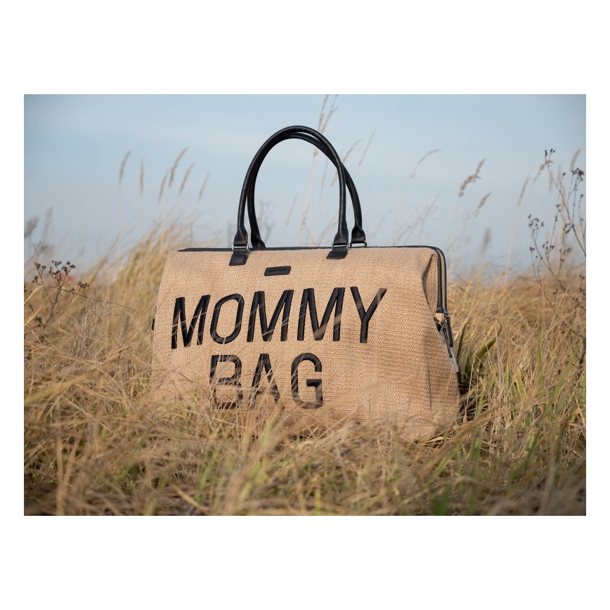 Childhome - Сумка для сповивання MOMMY BAG RAFFIA LOOK бежевий