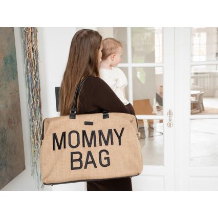 Childhome - Сумка для сповивання MOMMY BAG RAFFIA LOOK бежевий
