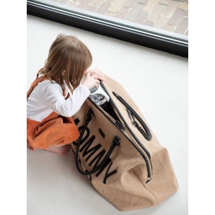 Childhome - Сумка для сповивання MOMMY BAG RAFFIA LOOK бежевий