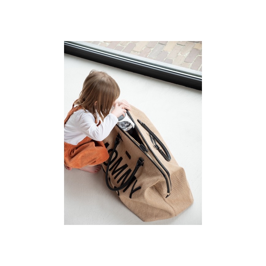 Childhome - Сумка для сповивання MOMMY BAG RAFFIA LOOK бежевий