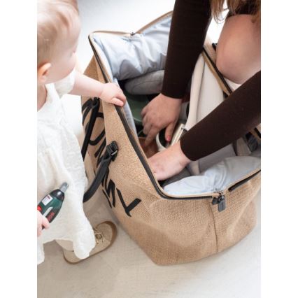 Childhome - Сумка для сповивання MOMMY BAG RAFFIA LOOK бежевий