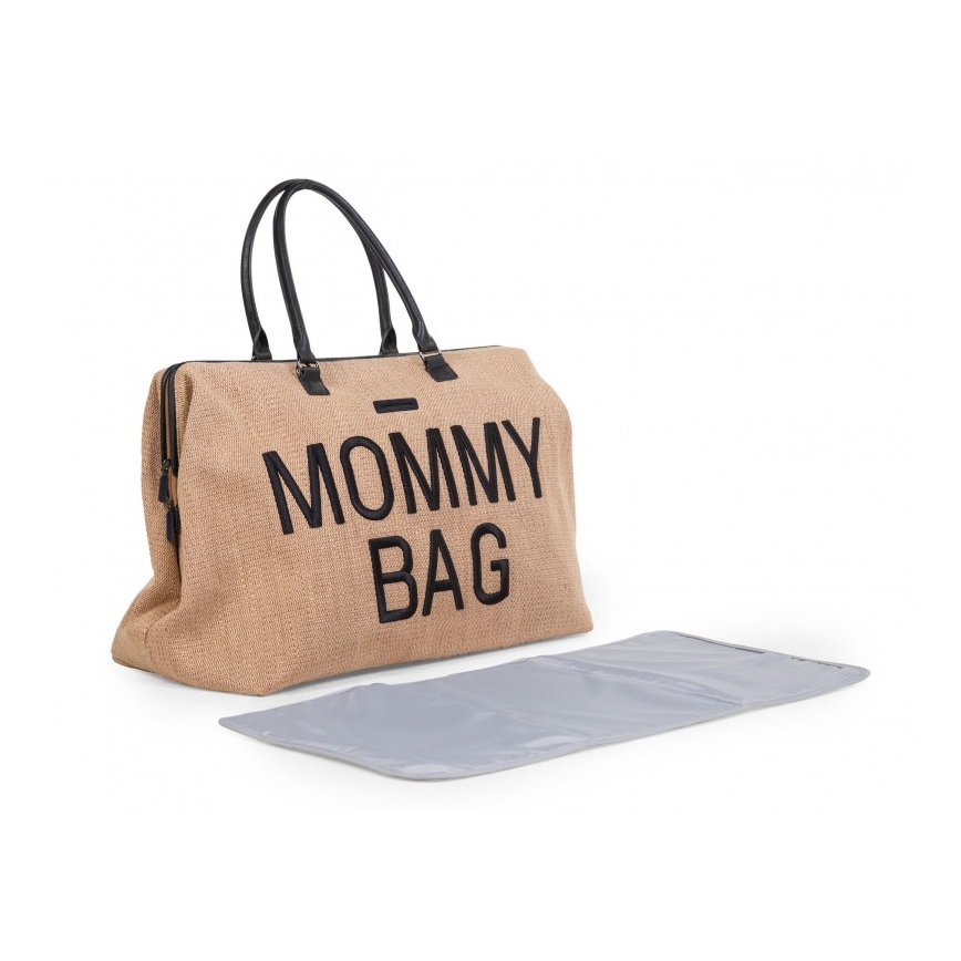 Childhome - Сумка для сповивання MOMMY BAG RAFFIA LOOK бежевий