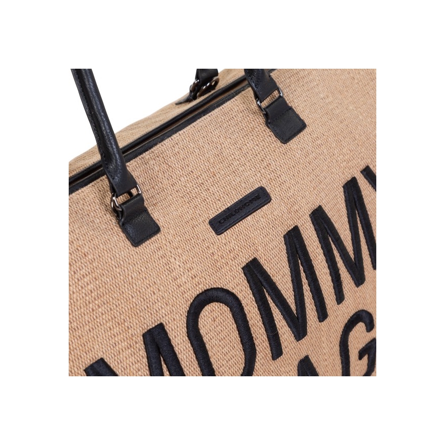 Childhome - Сумка для сповивання MOMMY BAG RAFFIA LOOK бежевий