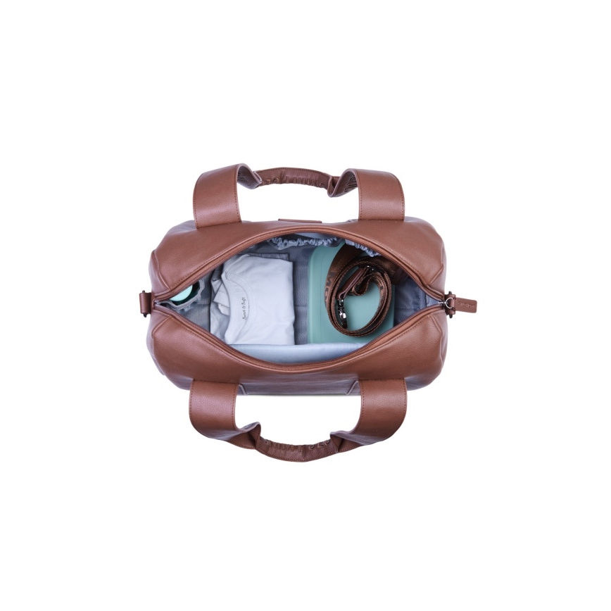 Childhome - Сумка для сповивання MOMMY CLUB LEATHER коричневий