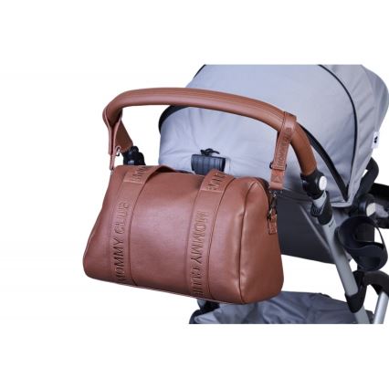 Childhome - Сумка для сповивання MOMMY CLUB LEATHER коричневий