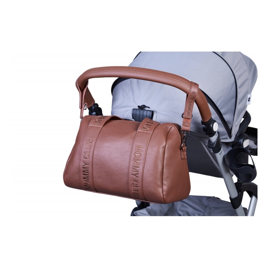 Childhome - Сумка для сповивання MOMMY CLUB LEATHER коричневий