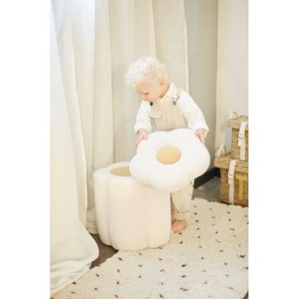 Childhome - Табурет FLOWER диаметр 35 см кремовый
