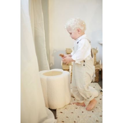 Childhome - Табурет FLOWER диаметр 35 см кремовый