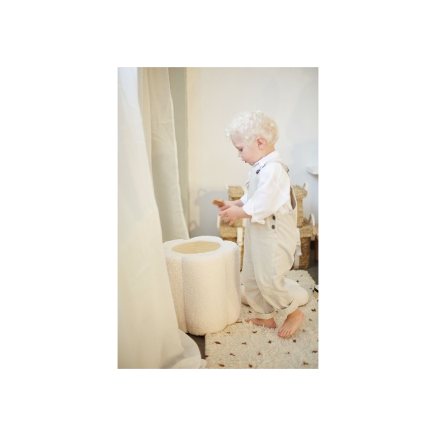 Childhome - Табурет FLOWER диаметр 35 см кремовый