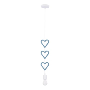 Children's lamp HETS 1xE27/20W/230V blue/white