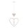 Children's pendant lamp HEART 1xE27/20W/230V pink/white