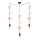 Children's pendant lamp TRIO 3xE27/20W/230V pink/white