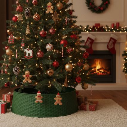 Чохол для підставки ялинки, діам. 65 см, зелений