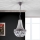 Хрустальная люстра на цепи ARILA 1xE27/60W/230V диаметр 25,5 см коричневый/патина