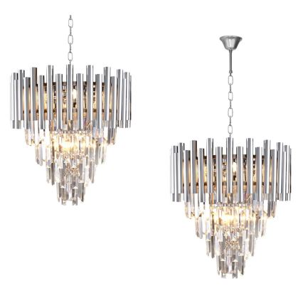 Хрустальная люстра на цепи MADISON 9xE14/40W/230V блестящий хром